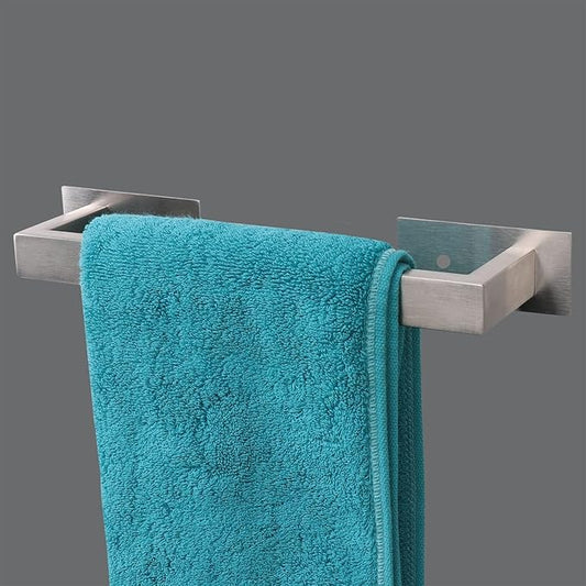 Bathroom Towel Bar Self Adhesive, No Drilling Towel Rack Easy to Install,Hand Towel Holder Made of Premium Stainless Steel Sticky on Hand Towel Hanger for Kitchen, Toilet.(12IN, Brushed)
