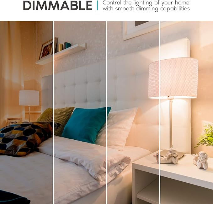 LUXRITE A19 LED Light Bulbs 100 Watt Equivalent Dimmable, 3000K Soft White, 1600 Lumens, Enclosed Fixture Rated, Standard LED Bulbs 15W, Energy Star, E26 Medium Base - Indoor and Outdoor (16 Pack)