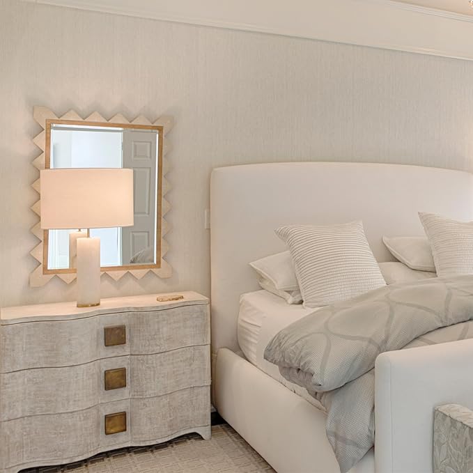 Wellmet 16"x16"x12" Assembly Required Lampshade for Table Lamp, Bedside Lamp, Floor Lamp, Fabric Drum Lampshade Classic Modern Style, Spider Fitter, White