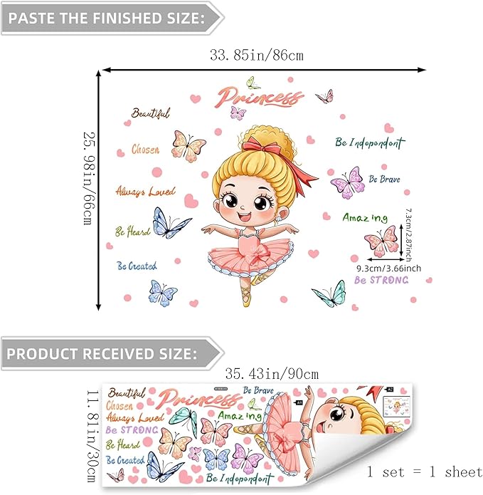 Cute Jungle Theme Wall Stickers Removable Animal Forest Wall Decals Elephant Monkey Lion Giraffe Zebra Peel and Stick Tropical Wall Art Decor for Nursery Bedroom Classroom (Pink 2)