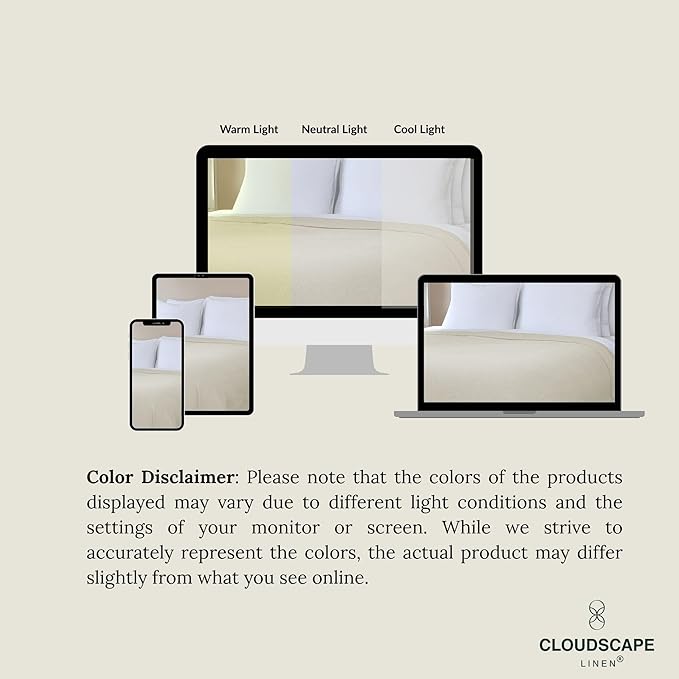 Cloud Scape Linen Herringbone Cotton Throw Blanket for Couch, Bed,Sofa, Home Decor, Soft, Lightweight, All-Season Bed Blanket, 50 x 70, Ivory