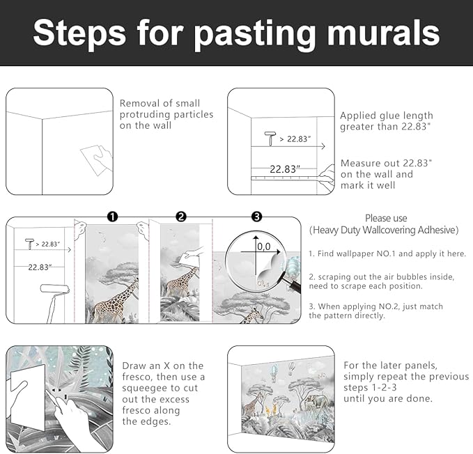 -Tropical Rainforest Plants Animals Tigers Fabric Wallpaper Jungle Plants Banana Leaves Boys Girls Kindergarten Children Bedroom Large Mural- 91"x65"（ not Peel and Stick）