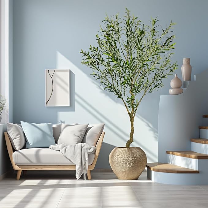 7ft Artificial Olive Tree Fake Tree Interior Decoration Tree Artificial Tree Fauk Tree