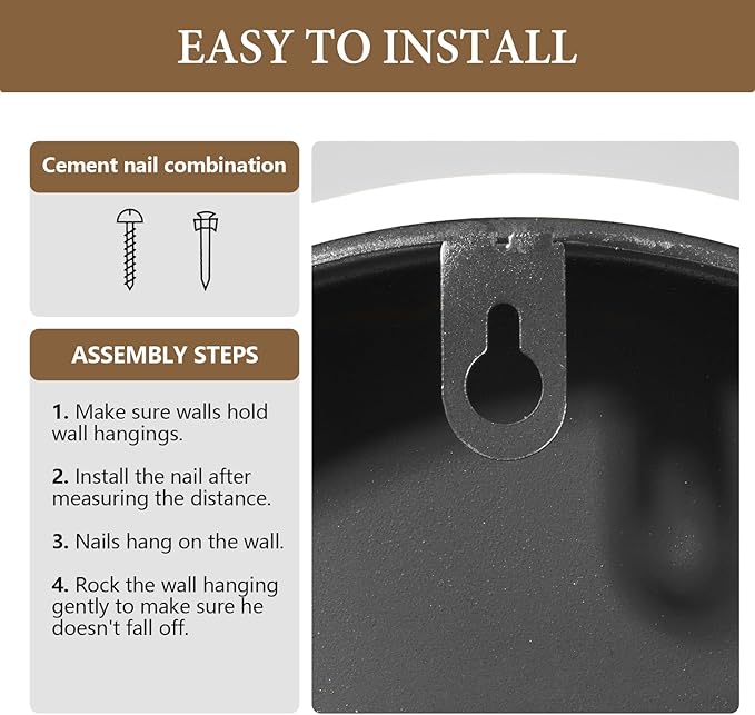 Large Wall Clock for Living Room,Modern Decorative Silent Battery Operated Wall Clock Metal Wall Art for Kitchen/Dinng Room/Bedroom/Entryway/Office Decor