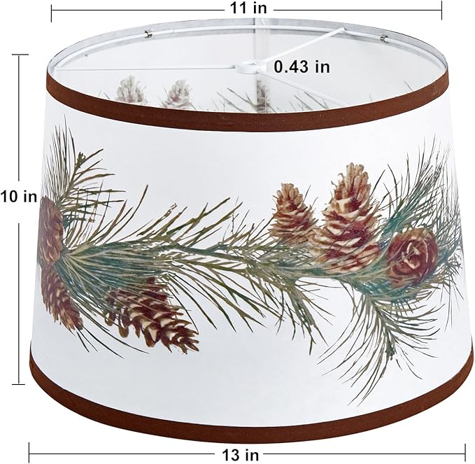 Lamp Shades Set of 2 Replacement, Drum Lampshades for Christmas, Lampshade 10 Inches Lampshades for Table Lamp, Floor Lamp, Pendant Light, Lamp Shade Harp Holder Included