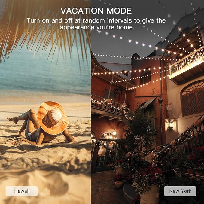 TREATLIFE Smart Dimmer Plug Outdoor Smart Plug Works with Alexa and Google Home, Light Dimmer APP Remote Control, Max Power 400W, IP44 for Dimmable Outdoor String Lights, Floor Lamp, Table Lamp