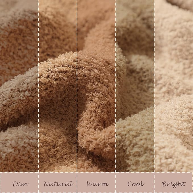 bearberry Super Soft Fluffy Throw Blanket Lightweight Cozy Warm Throw Blankets for Couch Bed Sofa All Season (Camel, 40”x50”)