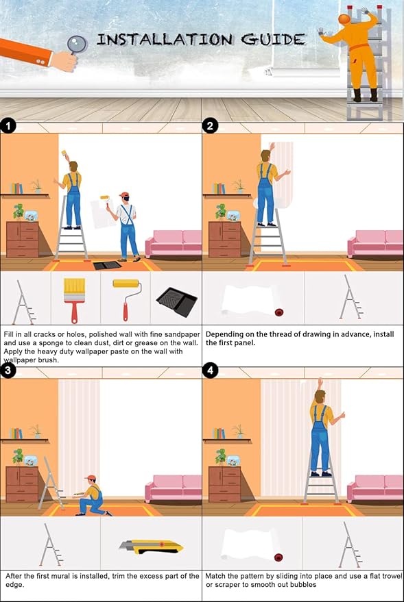 Abstract Art Wall Mural Fabric Texture Wallpaper for Bedroom Living Room (Not Peel n' Stick)