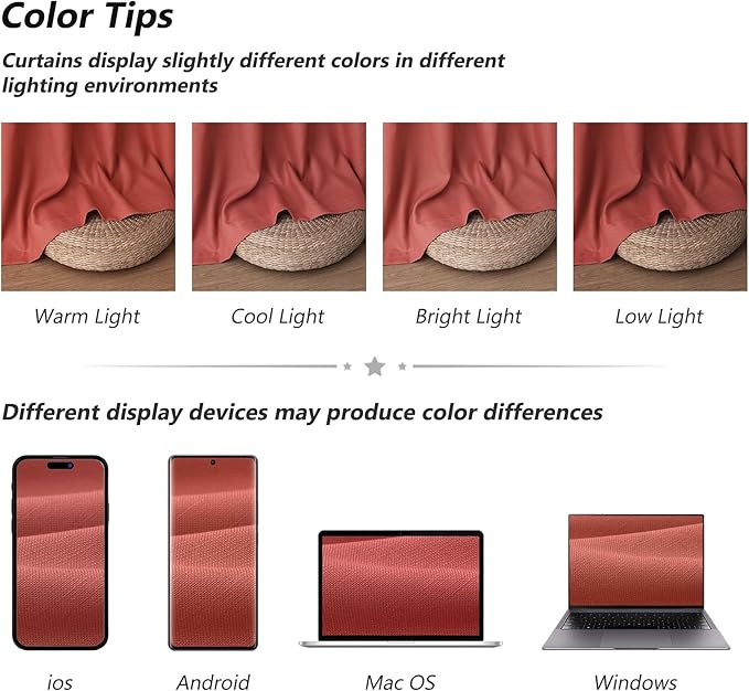 Guken Red Linen Curtains 84 Inch Length for Living Room Bedroom 2 Panels Set Rod Pocket Light Filtering Semi Sheer Window Curtains 52 Inch Width Boho Farmhouse Linen Drapes, W52xL84