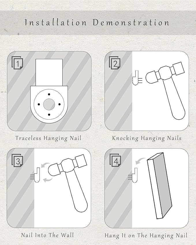 KUVIOKE Abstract Framed Wall Art Minimalist Beige Pastel Watercolor Neutral Wall Decor Modern Black Line Art Painting Home Decor 11x14in (Natural Framed)