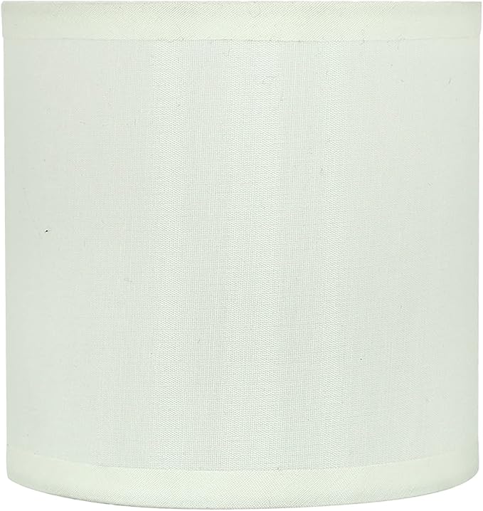 Aspen Creative 31001A, Drum Clip-On Chandelier Lamp Shade, Crème, 5" Top x 5" Bottom x 5" Slant Height, Set of 1
