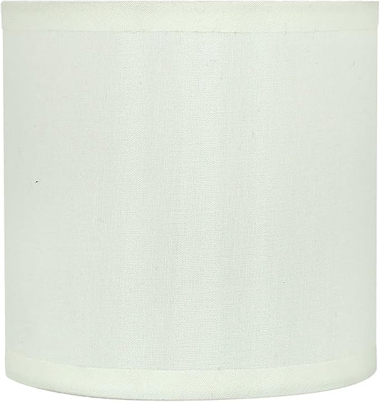 Aspen Creative 31001A, Drum Clip-On Chandelier Lamp Shade, Crème, 5" Top x 5" Bottom x 5" Slant Height, Set of 1