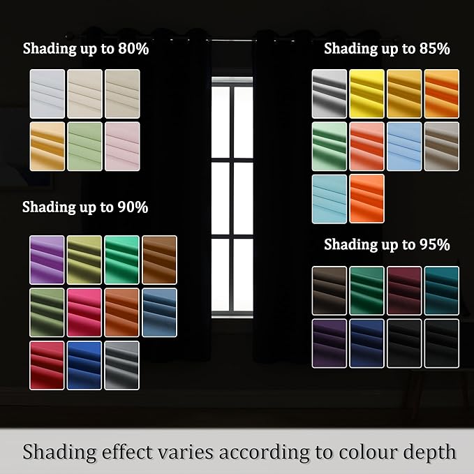 DUALIFE 96 Inch Length Purple Blackout Curtain Panels/Drapes for Living Room Solid Energy Efficient Room Darkening Bedroom Curtains Thermal Insulated Grommet Top 52 x 96 inch Amethyst Orchid