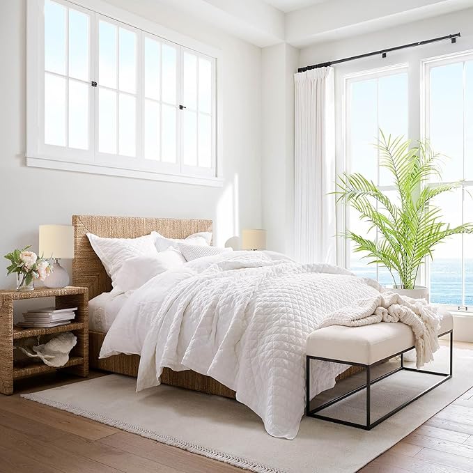 Earth Brown Rustic Ceramic Table Lamp Set of 2, Small Table Lamp Farmhouse Rustic Lamp Set Bedside Table Lamps for Bedroom Nightstand Side Table Lamps for Living Room, 13.7IN