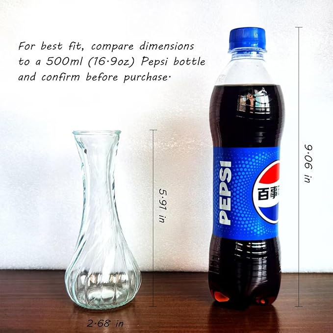 Glass Bud Vases in Bulk Set of 16, Small Glass Vases for Flowers， Mini Clear Bud Vases for Centerpieces Vintage Vases for Wedding Home Table Decorations