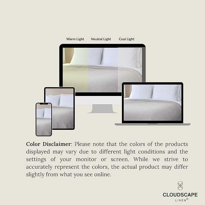 Cloud Scape Linen Herringbone Cotton Throw Blanket for Couch, Bed, Home Decor, Soft, Lightweight, All-Season Travel Blanket, 50 x 70, Light Grey