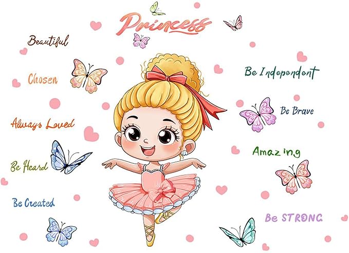 Cute Jungle Theme Wall Stickers Removable Animal Forest Wall Decals Elephant Monkey Lion Giraffe Zebra Peel and Stick Tropical Wall Art Decor for Nursery Bedroom Classroom (Pink 2)