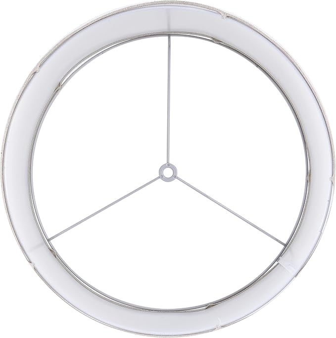 GO&SO Drum Lamp Shades Set of 2 Medium,Oatmeal Linen Lamp Shade 13"Top x 13"Bottom x 10"High(Spider),Replacement Lamp Shades for Floor Lamps,Table Lamp Shade,Hand Crafted Lampshade,Assembly Required