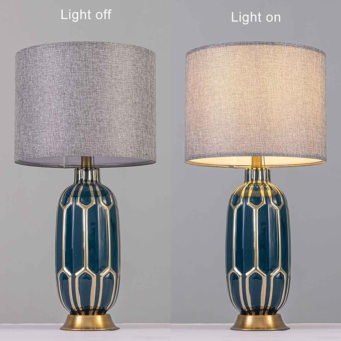 Wellmet 16"x16"x12" Assembly Required Lampshade for Table Lamp, Bedside Lamp, Floor Lamp, Fabric Drum Lampshade Classic Modern Style, Spider Fitter, Grey