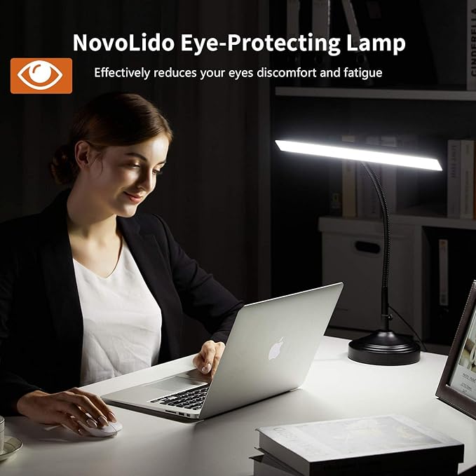 Piano Desk Lamp, 2-in-1 LED Piano Light with Base & Clamp for Upright Digital Grand Piano, 10W Flexible Gooseneck Table Lamp with 3 Color Modes×10 Brightness for Home Office Bedroom, Black