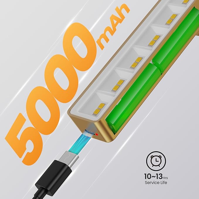 Wireless Picture Light Battery Operated, 1Pack Remote Control Painting Light with Timer, 13Hrs Service Life Art Display Light for Picture Frame Artworking Portrait, Poster, Photo, Mirror -Brass