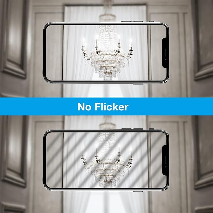 DAYBETTER B11 Chandelier Bulbs, Dimmable E12 LED 60W Equivalent, Candelabra 600 LM Daylight White 5000K, Filament Candle Light, Clear Glass, 24 Pack