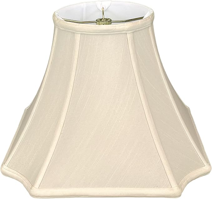 Royal Designs Square Inverted Cut Corner Basic Lamp Shade, Beige, 8 x 18 x 13