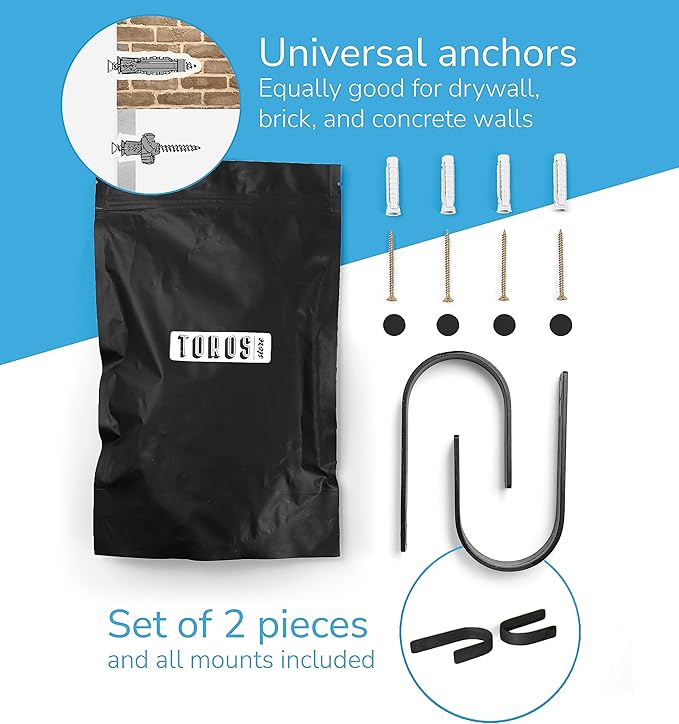 Wood Curtain Holdbacks - Set of 2 Black Modern Farmhouse Holdback for Drapes, Hooks for Walls, Curtains Tiebacks Wall Mount, Wooden Curtain Pullbacks Hook, Drapery Holders, Home Decor