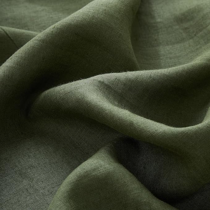 100% French Linen Pillowcase Set of 2, Breathable Envelope Closure Soft Linen Pillow Cover,Soft Luxury Hotel & Home Use, Gift