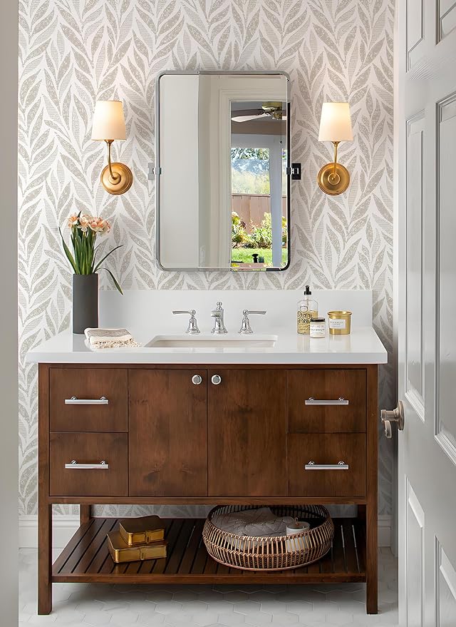 Safiyya Peel and Stick Wallpaper Boho Modern Contact Paper Peel and Stick Wall Paper Self Adhesive Removable Wallpaper for Bedroom Bathroom Vinyl Roll 118"x17.3"