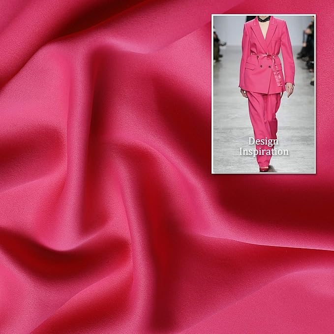 DUALIFE 84 Inch Fuschia Hot Pink Curtain Panels for Girls Bedroom- Room Darkening Grommet Thermal Insulated Drapes for Living Room 42''x 84'' Raspberry Sorbet 2 Panels