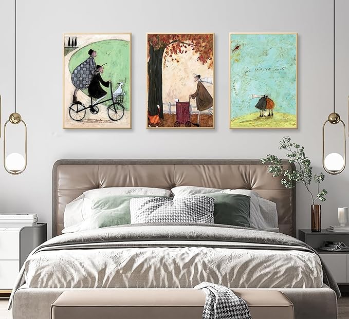 3pcs Aesthetic Abstract Canvas wall art Natural Minimalist Posters Prints healing pictures wall decoration for Living Room Bedroom Bathroom Kitchen Office decoration Unframed