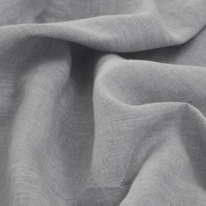 100% French Linen Pillowcase Set of 2, Breathable Envelope Closure Soft Linen Pillow Cover,Soft Luxury Hotel & Home Use, Gift