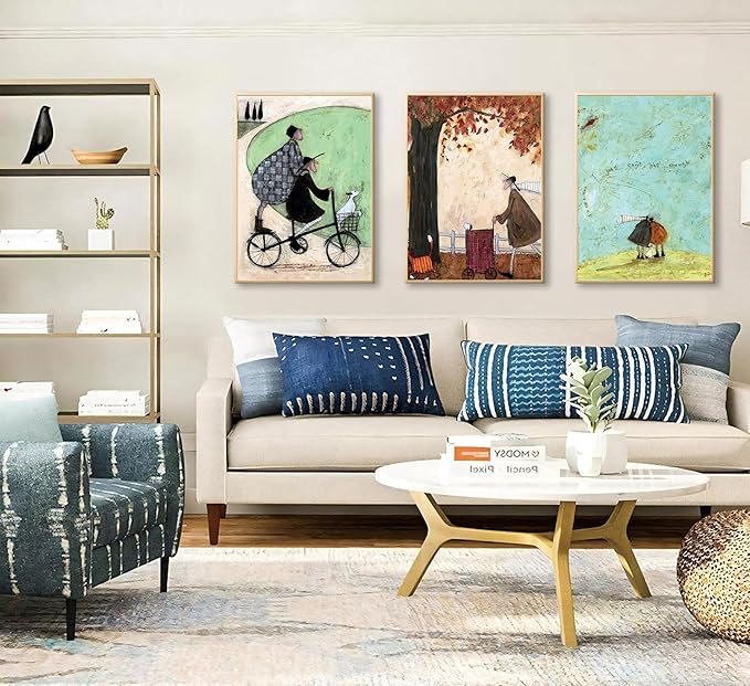 3pcs Aesthetic Abstract Canvas wall art Natural Minimalist Posters Prints healing pictures wall decoration for Living Room Bedroom Bathroom Kitchen Office decoration Unframed