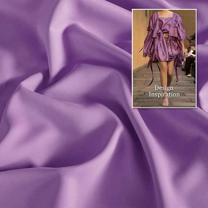 DUALIFE 96 Inch Length Purple Blackout Curtain Panels/Drapes for Living Room Solid Energy Efficient Room Darkening Bedroom Curtains Thermal Insulated Grommet Top 52 x 96 inch Amethyst Orchid