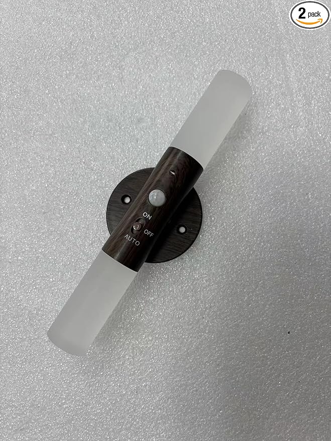 LED Motion Sensor Lights Battery Operated Wall Sconces Set of 2 Rechargeable Wireless Picture Art Light Magnetic 360° Rotation Corner Lamps for Gallery Stairway Vanity Living Room Bedroom