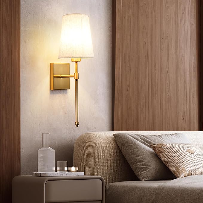 Battery Operated Wall Sconce Light Set Of Two, Battery Operated Sconces Wall Lighting Indoor Wireless Wall Sconce With Remote Control, Dimmable Battery Wall Lamp With 3CCT Bulb For Bedroom Living Room