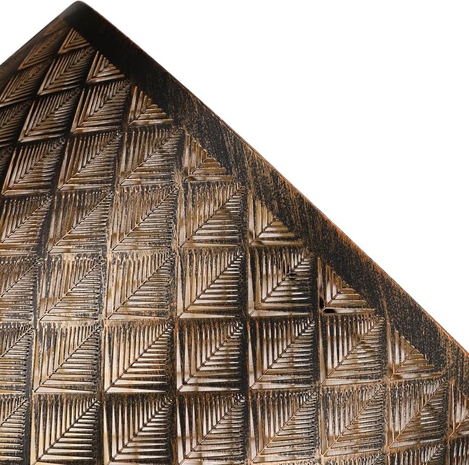 ALUCSET Metal Etching Large Lamp Shade, Drum Big Lampshades for Table Lamp and Floor Lamps, Unique Arrow Design, Bronze 12" Top X 14" Bottom X 10" High, Spider