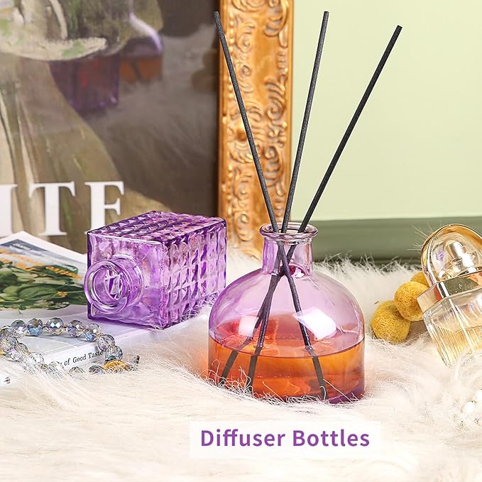 Glass Bud Vases in Bulk Set of 30 Pcs,Small Glass Vases for Flowers as Wedding Centerpieces for Tables,Clear Flower Vases Suitble for Wedding Decorations,Home Decor (Light Purple, 30 pcs)