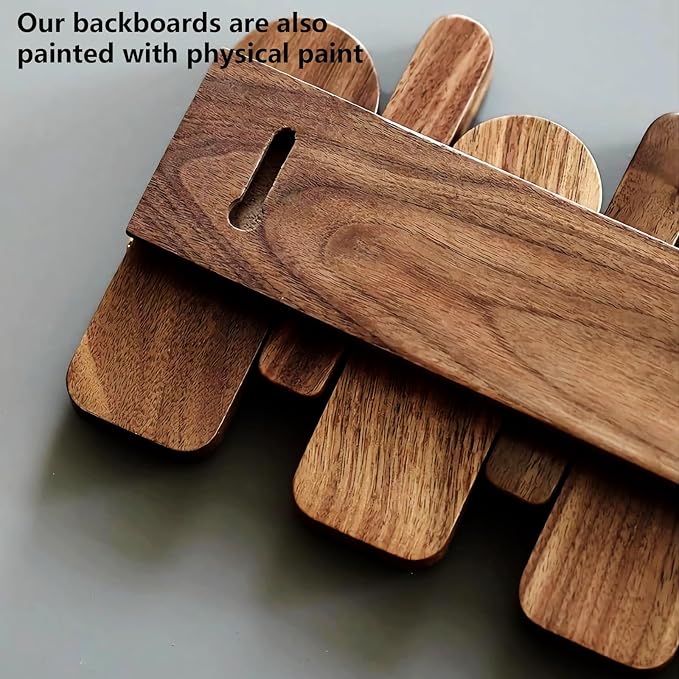 Wall Mounted Piano Key Hanger | Flip Style Hook | Entrance Wall Art Hook, Made of Oak Wood (3 Times Painted, 4 Times Polished) (Arc Beech, 6Hooks)