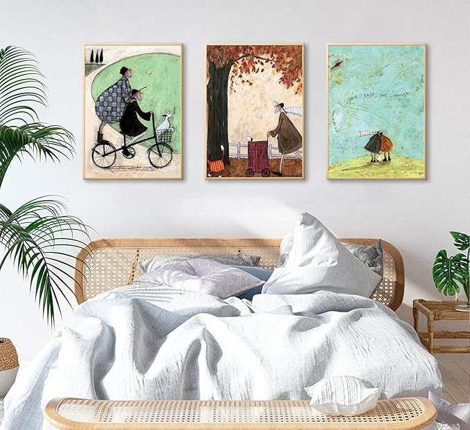 3pcs Aesthetic Abstract Canvas wall art Natural Minimalist Posters Prints healing pictures wall decoration for Living Room Bedroom Bathroom Kitchen Office decoration Unframed