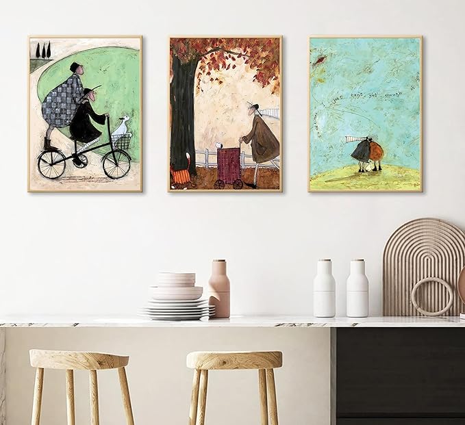 3pcs Aesthetic Abstract Canvas wall art Natural Minimalist Posters Prints healing pictures wall decoration for Living Room Bedroom Bathroom Kitchen Office decoration Unframed