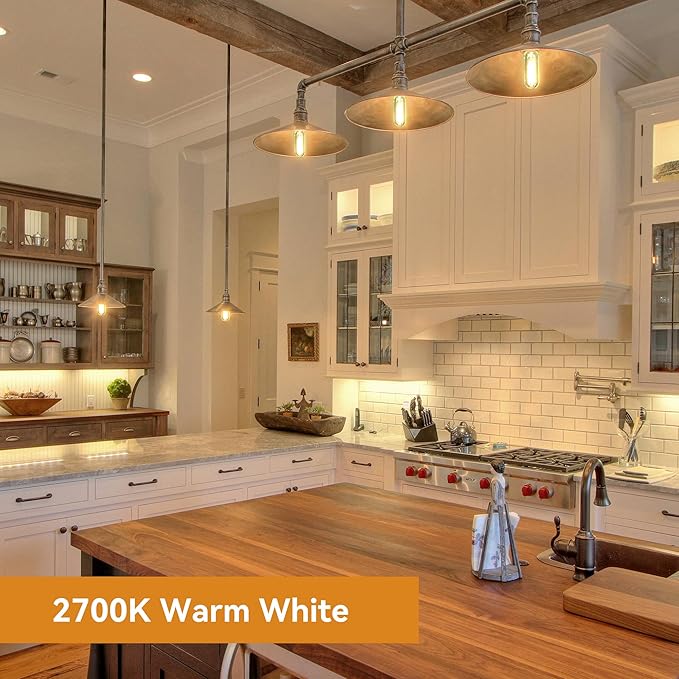 TJOY E12 Candelabra LED Bulb, 60W Equivalent Dimmable 2700K Soft Warm White, Small Base T6 Clear Edison Bulb 5.5W Vintage T25 Decorative for Chandelier Ceiling Fan Wall Sconce, 600lm, 12packs