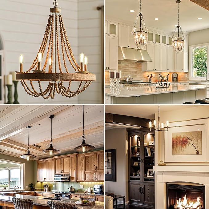 TJOY E12 Candelabra LED Bulbs, Dimmable 5.5W Equivalent 60W 2700K Soft Warm White, Small Base T8 Light Bulb, Vintage Edison Bulb Decorative for Chandelier Ceiling Fan Wall Sconces, 600lm, 6pack