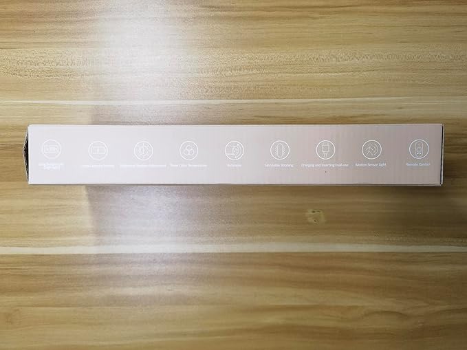 Hapfish Motion Sensor Battery Operated Wall Sconce, Wireless Picture Lights for Wall, Rechargeable Magnetic Art Lighting with Remote Control, Battery Picture Light for Poster Dartboard Mirror - Black