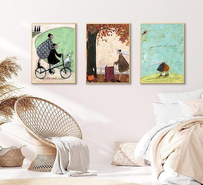 3pcs Aesthetic Abstract Canvas wall art Natural Minimalist Posters Prints healing pictures wall decoration for Living Room Bedroom Bathroom Kitchen Office decoration Unframed