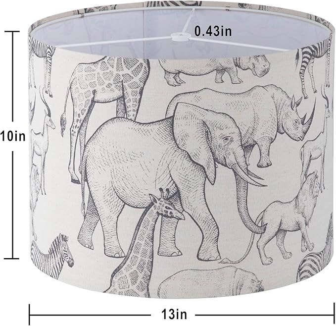 Lamp Shades Set of 2, Drum Lampshades, Lampshade 10 Inches Height, Lampshades for Table Lamp, Floor Lamp, Pendant Light, Lamp Shade Harp Holder Included