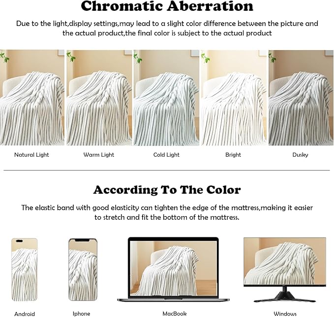 NEWCOSPLAY Super Soft Throw Blanket Black and White Premium Silky Flannel Fleece 3D Ribbed Jacquard Lightweight Bed Blanket All Season Use (Black and White Ribbed, Throw(50"x60"))