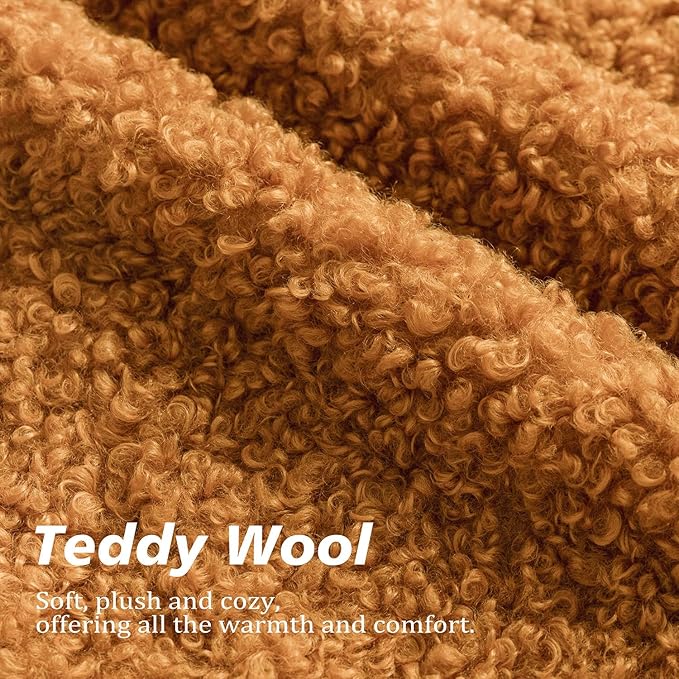 Foindtower 2 Pieces 26x26 Inch Orange, Faux Fur Throw Pillow Cover Accent Sherpa Furry Pillow Covers Fuzzy Soft Pillowcases Cozy Sheepskin Decorative Fleece Cushion Case for Bed Couch Living Room