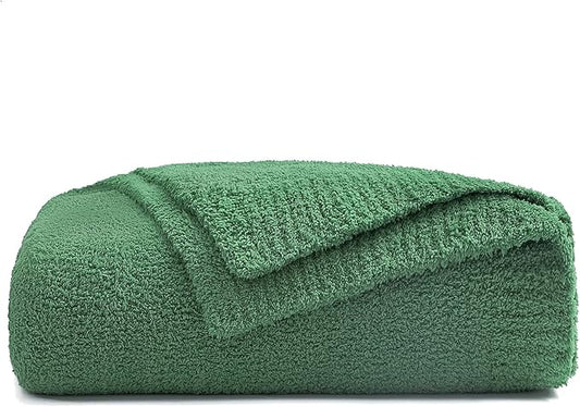 bearberry Super Soft Fluffy Throw Blanket Lightweight Cozy Warm Throw Blankets for Couch Bed Sofa All Season (Avocado Green, 53”x71”)